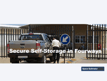 Tablet Screenshot of fourwaysselfstorage.co.za